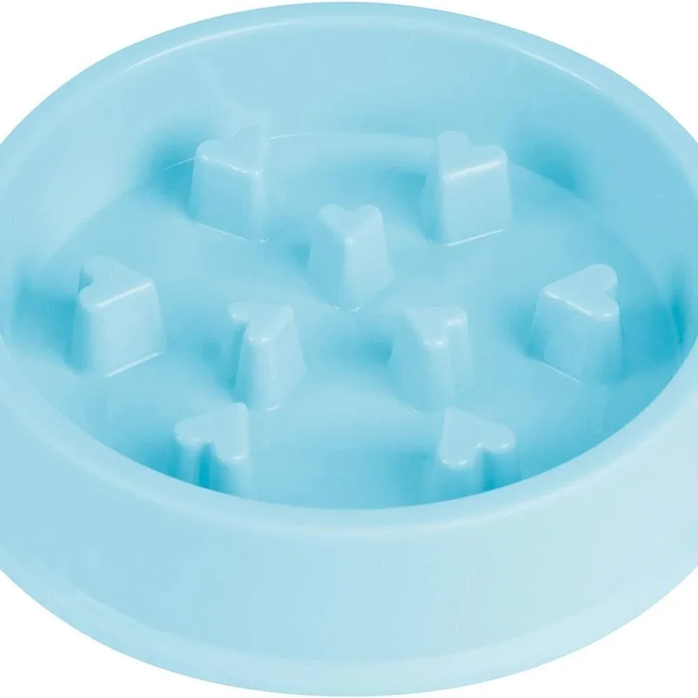 Slow Feeder for dogs or cats / Anti Choking Pet Bowl / Blue